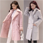 เดรสโค้ทหนังแกะกันหนาวติดลบ บุขนเฟอร์เต็มตัว (12218X)