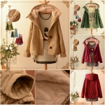 เสื้อโค้ทกันหนาวรุ่นหนาใส่ติดลบ ฮู้ดผ่าซิป ซับผ้าขนนุ่ม (10836LM)