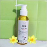 น้ำนมสปาผิวขาว 100ML น้ำนมสปาแช่ตัว (ไม่มีอ่างอาบน้ำก็ใช้ได้) ผิวขาวกระจ่างใสเนียนนุ่มแบบไฮโซ