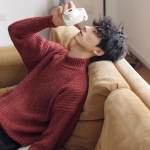 เสื้อสเวตเตอร์ไหมพรมกันหนาวใส่ได้ทั้งชายหญิง (10312MM)