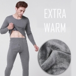 ลองจอนผู้ชาย มีซับขนนุ่มกันหนาว เสื้อคู่กางเกง ผ้ายืดได้มาก (10199MM)