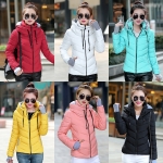 เสื้อโค้ทกันหนาวติดลบลุยหิมะได้ คอปิดซ้อนฮู้ด ทรงสลิม (12236X)