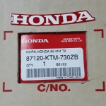 สติ๊กเกอร์แถบเครื่องหมาย ฝาครอบหน้ารถสีแดง เวฟ125,ฯลฯ