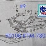 สกรูยึดชุดไฟท้าย เวฟ125ไอ(ปี2012-25)ปลาวาฬ-LED