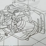 ฝาสูบ เวฟ110ไอ(ปี14-19)ท่อตรง