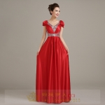 Pre-order ชุดราตรียาว แขนตุ๊กตา คอวีลึก แต่งเลื่อมสวยหรู ไซส์ใหญ่ XL-5XL