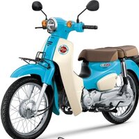 ฝาครอบโช๊คอัพหน้าขวารถสีฟ้า-ขาวซุบเปอร์คัพ/K(ปี19)