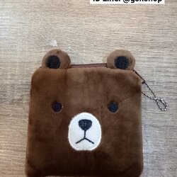 กระเป๋าใส่เหรียญทรงเหลี่ยมลายการ์ตูน