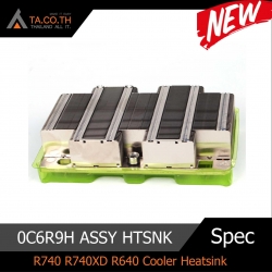 0C6R9H ASSY HTSNK CPU 1U PIPE R740 R740XD R640 Cooler Heatsink