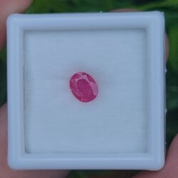 พลอย ชมพู พิ้ง แซฟไฟร์ Pink Sapphire 0.64 กะรัต (Cts.) พลอยแท้ อัญมณีมงคลประจําวันเกิด เครื่องประดับพลอย
