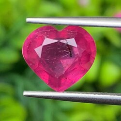 พลอย ทับทิม (Ruby Sapphire) 4.68 กะรัต (Cts.) พลอยแท้ อัญมณีมงคลประจําวันเกิด เครื่องประดับพลอย