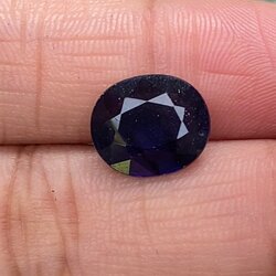 ไพลิน (Blue Sapphire) 4.91 กะรัต (Cts.) พลอยแท้ อัญมณีมงคลประจําวันเกิด เครื่องประดับพลอย