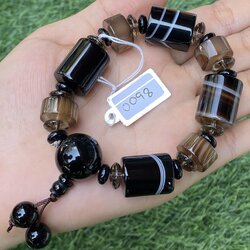 กำไลพลอยแท้ อาเกต Agate Bracelet (Free Size)