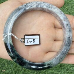 1102 หยก พม่า แท้ Jade กำไลหยก 65.8 มม. (Jadeite bracelet) พม่า (Myanmar)