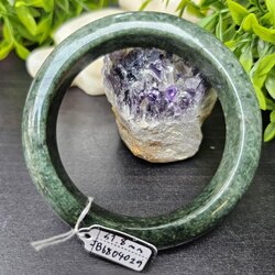 JB6804029 หยก พม่า แท้ Jade กำไลหยก 61.8 มม. (Jadeite bracelet) พม่า (Myanmar)