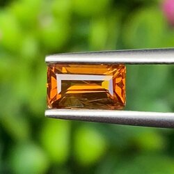 พลอย บุษราคัม yellow sapphire 0.99 กะรัต (Cts.) พลอยแท้ อัญมณีมงคลประจําวันเกิด เครื่องประดับพลอย