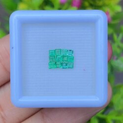 พลอย มรกต Natural Emerald แซมเบีย 0.53 กะรัต (Cts.) 12 เม็ด (Pcs.) พลอยแท้ อัญมณีมงคลประจําวันเกิด เครื่องประดับพลอย