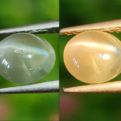 พลอย ตาแมว อเล็กซานไดร์ Cat eye Alexandrite 1.21 กะรัต (Cts.) พร้อมใบเซอร์ พลอยแท้ อัญมณีมงคลประจําวันเกิด เครื่องประดับพลอย