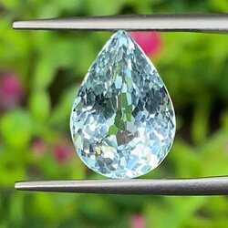 พลอย อความารีน Aquamarine 5.73 กะรัต (Cts.) พลอยแท้ อัญมณีมงคลประจําวันเกิด เครื่องประดับพลอย