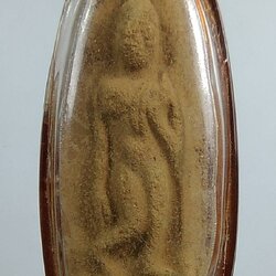 ผ167 พระปางลีลาเนื้อดิน หลวงพ่อกลอ วัดโพธิ์ลังกา จ.สิงห์บุรี