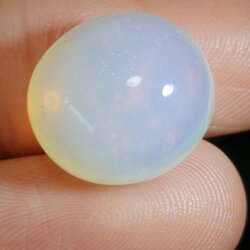 พลอย ไวท์ โอปอล White Opal 10.15 กะรัต (Cts.) พลอยแท้ อัญมณีมงคลประจําวันเกิด เครื่องประดับพลอย