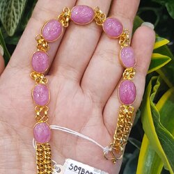 กำไลพลอยแท้ ทับทิม พม่า Burma Ruby Silver Bracelet พลอยแท้ อัญมณีมงคลประจําวันเกิด เครื่องประดับพลอย