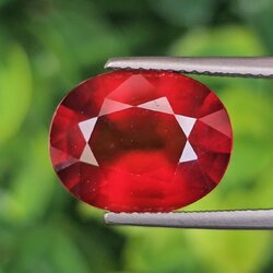 พลอย เฮลโซไนท์ การ์เน็ท Hessonite Garnet 6.25 กะรัต (Cts.) พลอยแท้อัญมณีมงคล ประจําวันเกิด เครื่องประดับพลอย