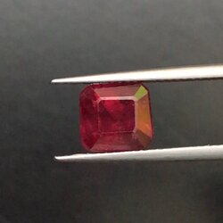 พลอย ทับทิม Ruby sapphire 3.66 กะรัต (Cts.) พลอยแท้ อัญมณีมงคลประจําวันเกิด เครื่องประดับพลอย