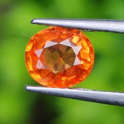 พลอย บุษราคัม Yellow Sapphire 0.98 กะรัต (Cts.) พลอยแท้ อัญมณีมงคลประจําวันเกิด เครื่องประดับพลอย