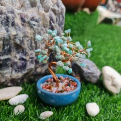 ต้นไม้หินอมาโซไนท์ ต้นไม้มงคล หินมงคลจากธรรมชาติ ต้นไม้อัญมณีแท้ เสริมดวง มีพร้อมส่ง