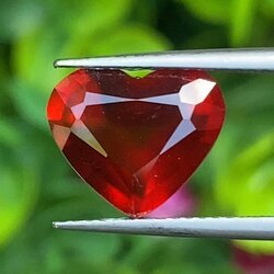 พลอย เฮลโซไนท์ การ์เน็ท Hessonite Garnet 3.79 กะรัต (Cts.) ดิบ Unheated พลอยแท้อัญมณีมงคล ประจําวันเกิด เครื่องประดับพลอย
