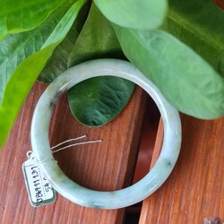 JB6711131 หยก พม่า แท้ Jade กำไลหยก 54.9 มม. (Jadeite bracelet) พม่า (Myanmar)