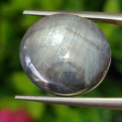 พลอย แบล็ค สตาร์ แซฟไฟร์ Black Star Sapphire 28.89 กะรัต (Cts.) ดิบ Unheated พลอยแท้ อัญมณีมงคลประจําวันเกิด เครื่องประดับพลอย