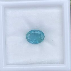 พลอย มรกต Natural Emerald แซมเบีย 0.88 กะรัต (Cts.) พลอยแท้ อัญมณีมงคลประจําวันเกิด เครื่องประดับพลอย