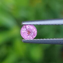 พลอย ชมพู พิ้ง แซฟไฟร์ Pink Sapphire 0.36 กะรัต (Cts.) พลอยแท้ อัญมณีมงคลประจําวันเกิด เครื่องประดับพลอย