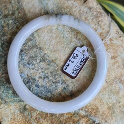 JB6711152 หยก พม่า แท้ Jade กำไลหยก 56.2 มม. (Jadeite bracelet) พม่า (Myanmar)