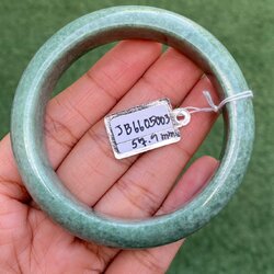 JB6605003 หยก พม่า แท้ Jade กำไลหยก (Jadeite bracelet) พม่า (Myanmar) 57.9 มม.