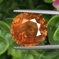 พลอย บุษราคัม yellow sapphire 9.94 กะรัต พร้อมใบเซอร์ พลอยแท้ อัญมณีมงคลประจําวันเกิด เครื่องประดับพลอย