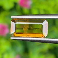 พลอย บุษราคัม Yellow Sapphire 1.47 กะรัต (Cts.) พลอยแท้ อัญมณีมงคลประจําวันเกิด เครื่องประดับพลอย
