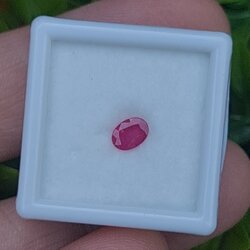 พลอย ชมพู พิ้ง แซฟไฟร์ Pink Sapphire 0.44 กะรัต (Cts.) พลอยแท้ อัญมณีมงคลประจําวันเกิด เครื่องประดับพลอย