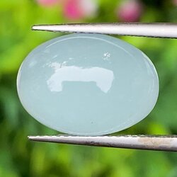 พลอย อความารีน Aquamarine 5.89 กะรัต (Cts.) พลอยแท้ อัญมณีมงคลประจําวันเกิด เครื่องประดับพลอย