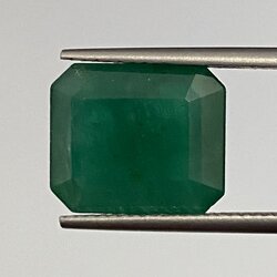 พลอย มรกต Natural Emerald แซมเบีย 7.00 กะรัต (Cts.) พลอยแท้ อัญมณีมงคลประจําวันเกิด เครื่องประดับพลอย