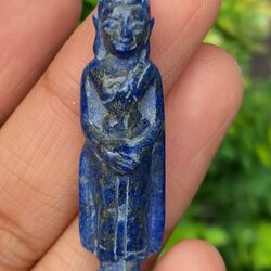 พลอย ลาพิส ลาซูลี แกะสลัก Lapis lazuli 28.20 กะรัต (Cts.)