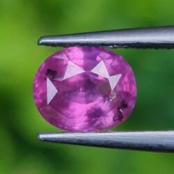 พลอย ชมพู พิ้ง แซฟไฟร์ Pink Sapphire 1.09 กะรัต (Cts.) พลอยแท้ อัญมณีมงคลประจําวันเกิด เครื่องประดับพลอย