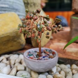 009 ต้นไม้หินยูนาไคต์ ต้นไม้มงคล หินมงคลจากธรรมชาติ ต้นไม้อัญมณีแท้ เสริมดวง มีพร้อมส่ง