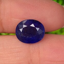ไพลิน (Blue Sapphire) 4.98 กะรัต (Cts.) พลอยแท้ อัญมณีมงคลประจําวันเกิด เครื่องประดับพลอย
