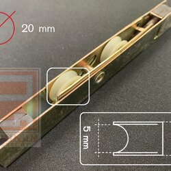 ล้อบานเลื่อน upvc ล้อขาว