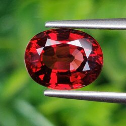 พลอย โรโดไลต์ กาเน็ท Rhodolite Garnet 3.06 กะรัต Cts.พลอยแท้ อัญมณีมงคลประจําวันเกิด เครื่องประดับพลอย