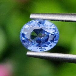 พลอย ไพลิน blue sapphire 1.08 กะรัต (Cts.) พลอยแท้ อัญมณีมงคลประจําวันเกิด เครื่องประดับพลอย