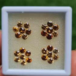 พลอย เพทาย Natural Zircon 7.41 กะรัต (Cts.) 28 เม็ด (Pcs.) พลอยแท้อัญมณีมงคล ประจําวันเกิด เครื่องประดับพลอย